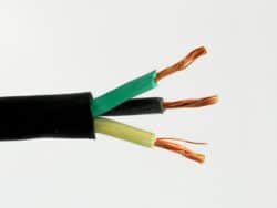 25 ft 12/3 SJOOW SJ SJO Black Rubber Cord Outdoor Flexible Wire/Cable 